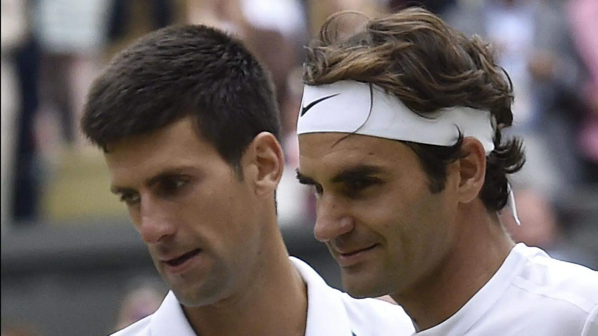 Djokovic y Federer-AFP